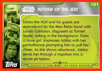 2015 Topps Star Wars Journey to the Force Awakens (UK version) #101 The Max Rebo band Back