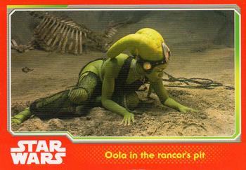2015 Topps Star Wars Journey to the Force Awakens (UK version) #102 Oola in the rancor's pit Front