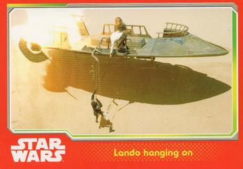 2015 Topps Star Wars Journey to the Force Awakens (UK version) #112 Lando hanging on Front