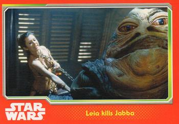 2015 Topps Star Wars Journey to the Force Awakens (UK version) #113 Leia kills Jabba Front