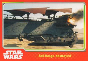 2015 Topps Star Wars Journey to the Force Awakens (UK version) #114 Sail barge destroyed Front