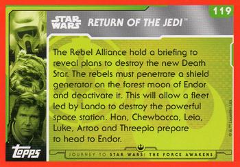 2015 Topps Star Wars Journey to the Force Awakens (UK version) #119 Rebel briefing Back