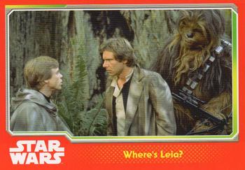 2015 Topps Star Wars Journey to the Force Awakens (UK version) #123 Where's Leia? Front