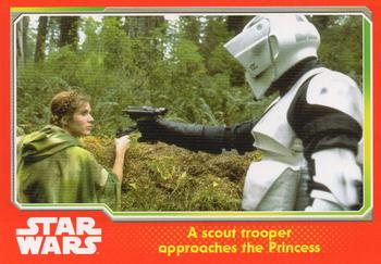 2015 Topps Star Wars Journey to the Force Awakens (UK version) #124 A Scout trooper approaches the Princess Front