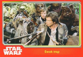2015 Topps Star Wars Journey to the Force Awakens (UK version) #125 Ewok trap Front