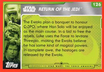 2015 Topps Star Wars Journey to the Force Awakens (UK version) #126 The golden god Back