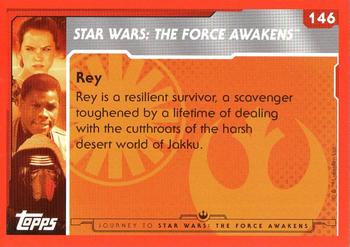 2015 Topps Star Wars Journey to the Force Awakens (UK version) #146 Rey Back