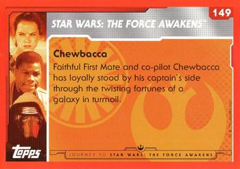 2015 Topps Star Wars Journey to the Force Awakens (UK version) #149 Chewbacca Back