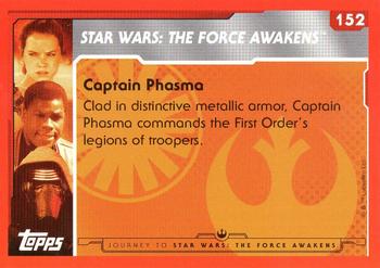 2015 Topps Star Wars Journey to the Force Awakens (UK version) #152 Captain Phasma Back