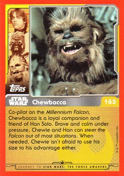 2015 Topps Star Wars Journey to the Force Awakens (UK version) #165 Chewbacca Back