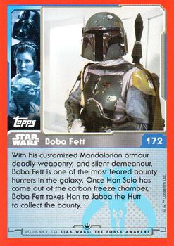 2015 Topps Star Wars Journey to the Force Awakens (UK version) #172 Boba Fett Back