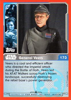 2015 Topps Star Wars Journey to the Force Awakens (UK version) #173 General Veers Back