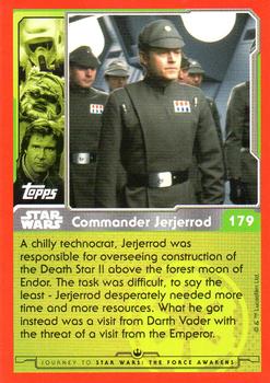 2015 Topps Star Wars Journey to the Force Awakens (UK version) #179 Commander Jerjerrod Back