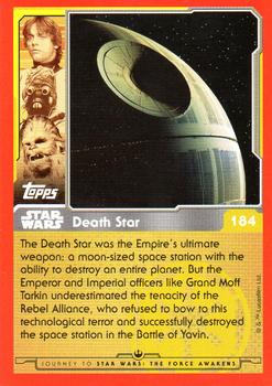 2015 Topps Star Wars Journey to the Force Awakens (UK version) #184 Death Star Back
