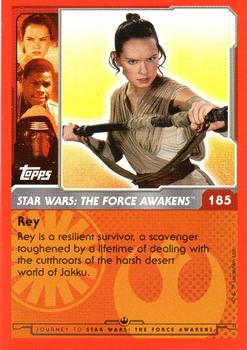 2015 Topps Star Wars Journey to the Force Awakens (UK version) #185 Rey Back