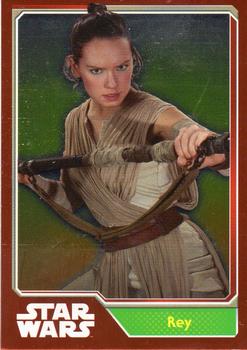 2015 Topps Star Wars Journey to the Force Awakens (UK version) #185 Rey Front