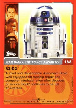 2015 Topps Star Wars Journey to the Force Awakens (UK version) #188 R2-D2 Back