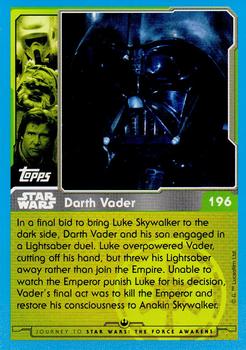 2015 Topps Star Wars Journey to the Force Awakens (UK version) #196 Darth Vader Back