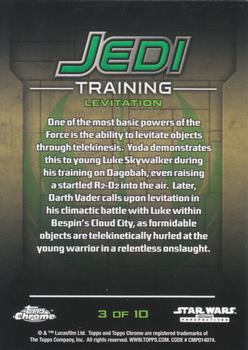2015 Topps Chrome Star Wars Perspectives Jedi vs. Sith - Jedi Training #3 Levitation Back
