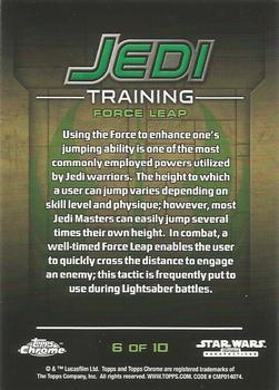 2015 Topps Chrome Star Wars Perspectives Jedi vs. Sith - Jedi Training #6 Force Leap Back