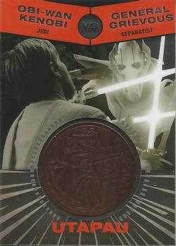 2015 Topps Chrome Star Wars Perspectives Jedi vs. Sith - Medallions #NNO17 Obi-Wan Kenobi / General Grievous Front
