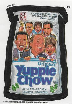 1992 O-Pee-Chee Wacky Packages #11 Yuppie Chow Front