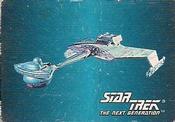 1993 Hostess/Frito Lay Star Trek The Next Generation #16 Klingon Battlecruiser Front