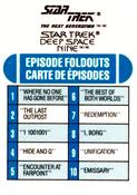 1993 Hostess/Frito Lay Star Trek Deep Space Nine #NNO Checklist Back