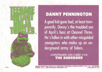 1990 O-Pee-Chee Teenage Mutant Ninja Turtles: The Movie #9 Danny Pennington Back