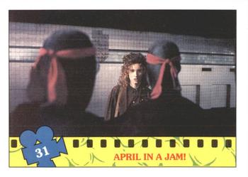 1990 O-Pee-Chee Teenage Mutant Ninja Turtles: The Movie #31 April in a Jam! Front