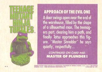 1990 O-Pee-Chee Teenage Mutant Ninja Turtles: The Movie #59 Approach of the Evil One Back