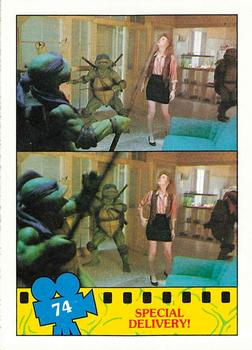 1990 O-Pee-Chee Teenage Mutant Ninja Turtles: The Movie #74 Special Delivery! Front