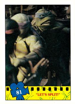 1990 O-Pee-Chee Teenage Mutant Ninja Turtles: The Movie #81 