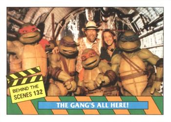 1990 O-Pee-Chee Teenage Mutant Ninja Turtles: The Movie #132 The Gang's All Here! Front