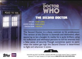 2015 Topps Doctor Who #2 The Second Doctor Back