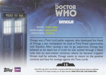 2015 Topps Doctor Who #15 Omega Back