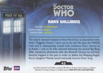 2015 Topps Doctor Who #43 Rory Williams Back