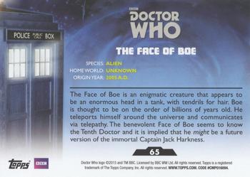 2015 Topps Doctor Who #65 The Face of Boe Back