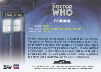 2015 Topps Doctor Who #67 Fendahl Back