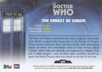 2015 Topps Doctor Who #69 The Forest of Cheem Back