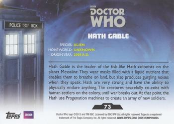 2015 Topps Doctor Who #73 Hath Gable Back