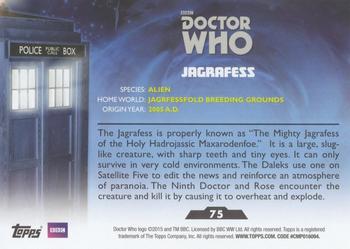2015 Topps Doctor Who #75 Jagrafess Back