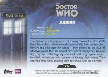 2015 Topps Doctor Who #76 Judoon Back