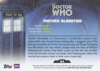 2015 Topps Doctor Who #84 Mother Bloodtide Back
