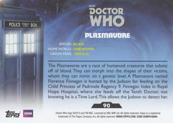 2015 Topps Doctor Who #90 Plasmavore Back