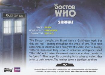 2015 Topps Doctor Who #97 Shakri Back