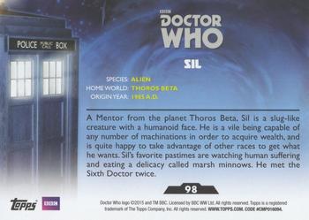 2015 Topps Doctor Who #98 Sil Back