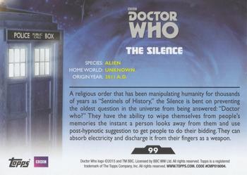 2015 Topps Doctor Who #99 The Silence Back