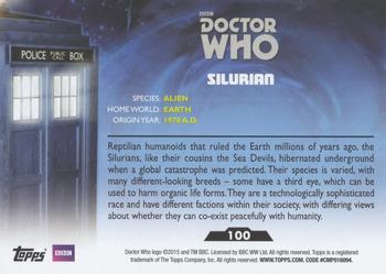 2015 Topps Doctor Who #100 Silurian Back