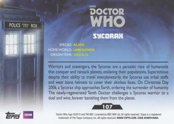 2015 Topps Doctor Who #107 Sycorax Back